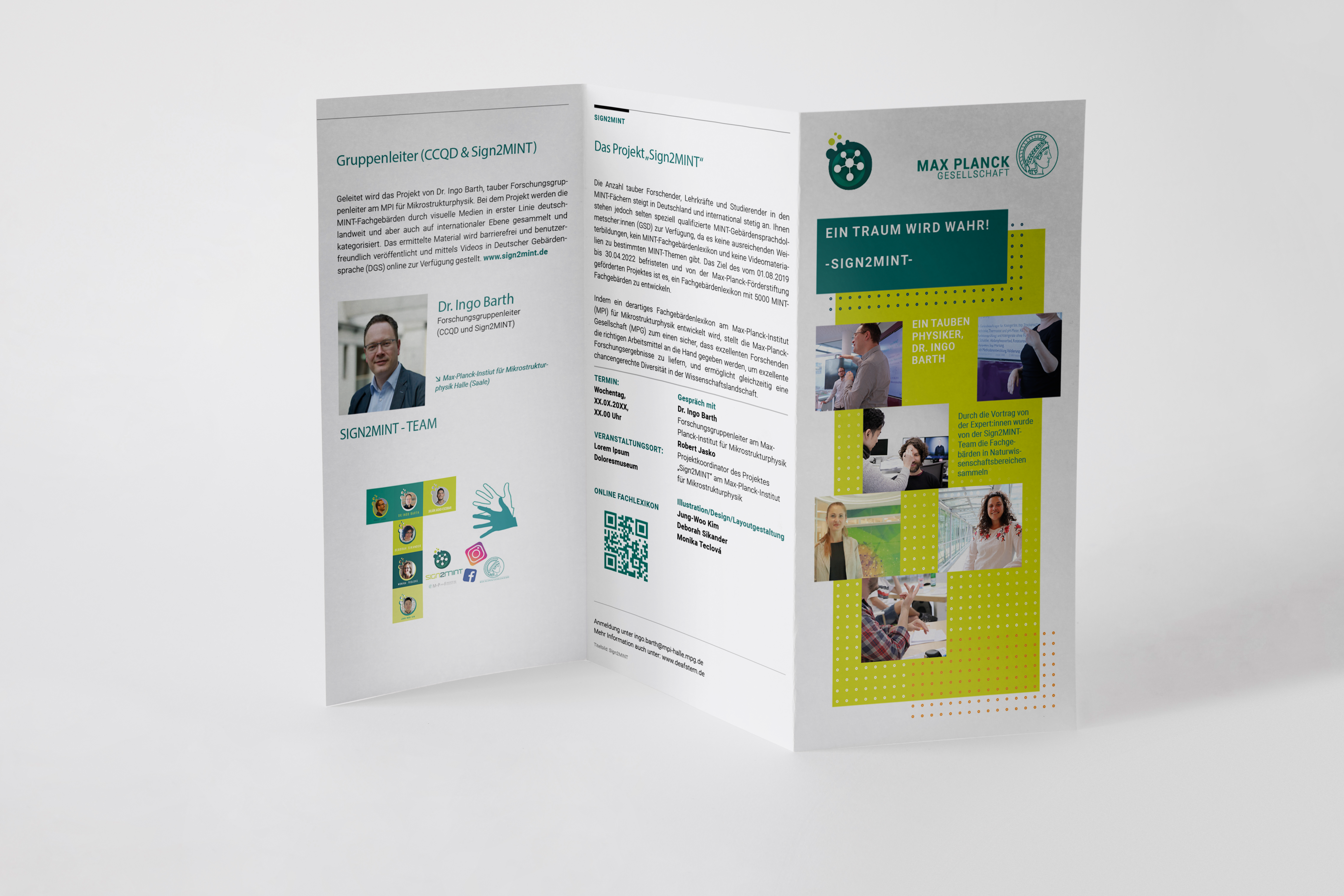 Flyer des Projekt „Sign2mint“